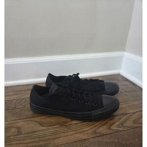 Converse All Star Low top Sneakers‎ Men's 8 Women's 10 Black On Black
